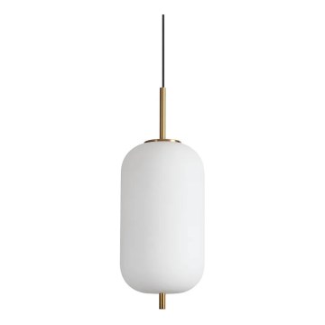 Ideal Lux - LED Hanglamp aan een koord UMILE LED/20W/230V diameter 22 cm CRI 90 messing/wit
