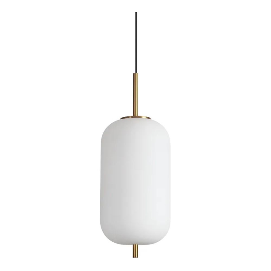Ideal Lux - LED Hanglamp aan een koord UMILE LED/20W/230V diameter 22 cm CRI 90 messing/wit