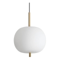 Ideal Lux - LED Hanglamp aan een koord UMILE LED/20W/230V diameter 30 cm CRI 90 messing/wit