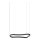 Ideal Lux - LED Hanglamp aan een koord WAVES LED/37W/230V CRI 90 zwart