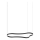 Ideal Lux - LED Hanglamp aan een koord WAVES LED/45W/230V CRI 90 zwart