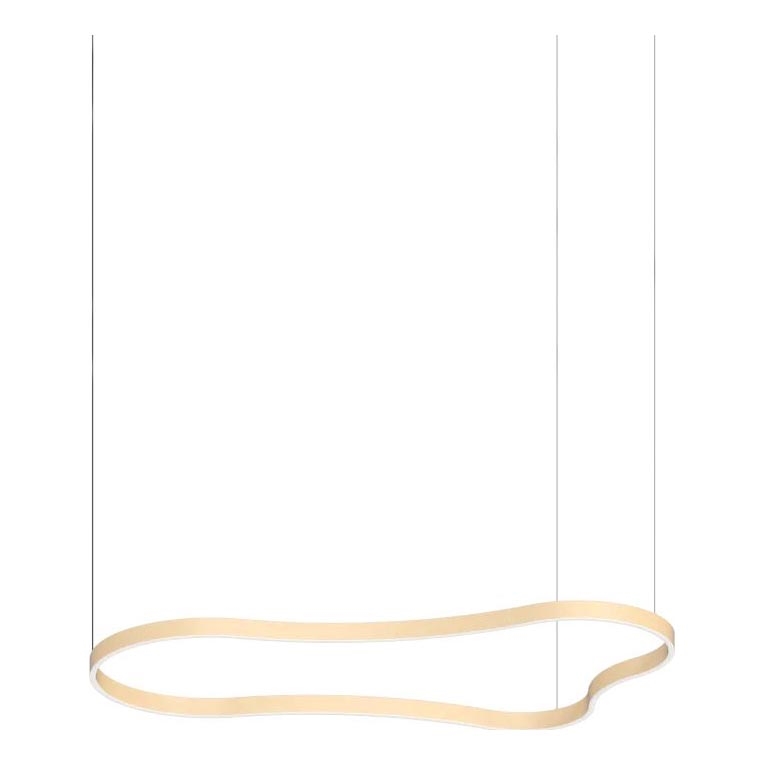 Ideal Lux - LED Hanglamp aan een koord WAVES LED/54W/230V CRI 90 messing