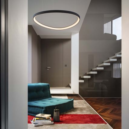 Ideal Lux - LED-hanglamp aan kabel GEMINI LED/78W/230V 2700K Ø 105 cm CRI 90 zwart