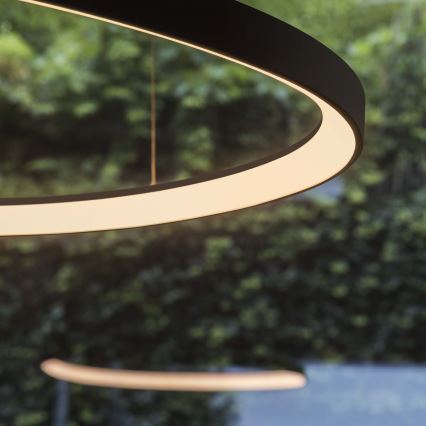 Ideal Lux - LED-hanglamp aan kabel GEMINI LED/78W/230V 2700K Ø 105 cm CRI 90 zwart