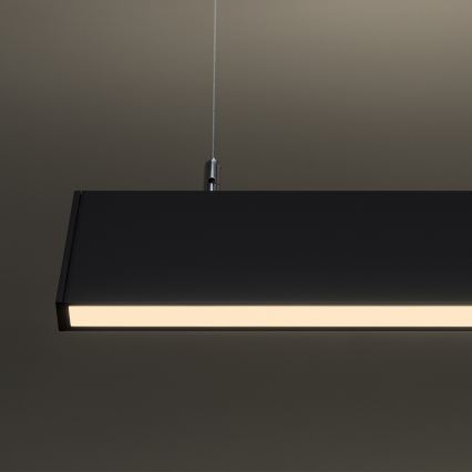 Ideal Lux - LED-hanglamp aan kabel LINUS LED/32W/230V 3000K CRI 90 120 cm zwart