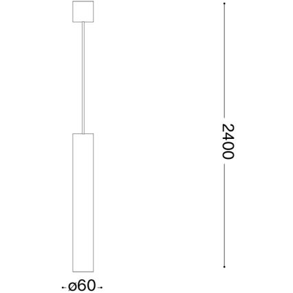 Ideal Lux - LED-hanglamp aan kabel LOOK 1xGU10/7W/230V CRI 90 Ø 6 cm glanzend chroom