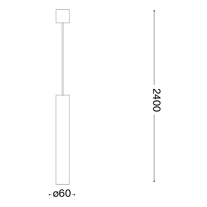 Ideal Lux - LED-hanglamp aan kabel LOOK 1xGU10/7W/230V CRI 90 Ø 6 cm glanzend chroom