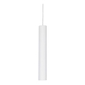 Ideal Lux - LED-hanglamp aan kabel LOOK 1xGU10/7W/230V CRI 90 Ø 6 cm wit