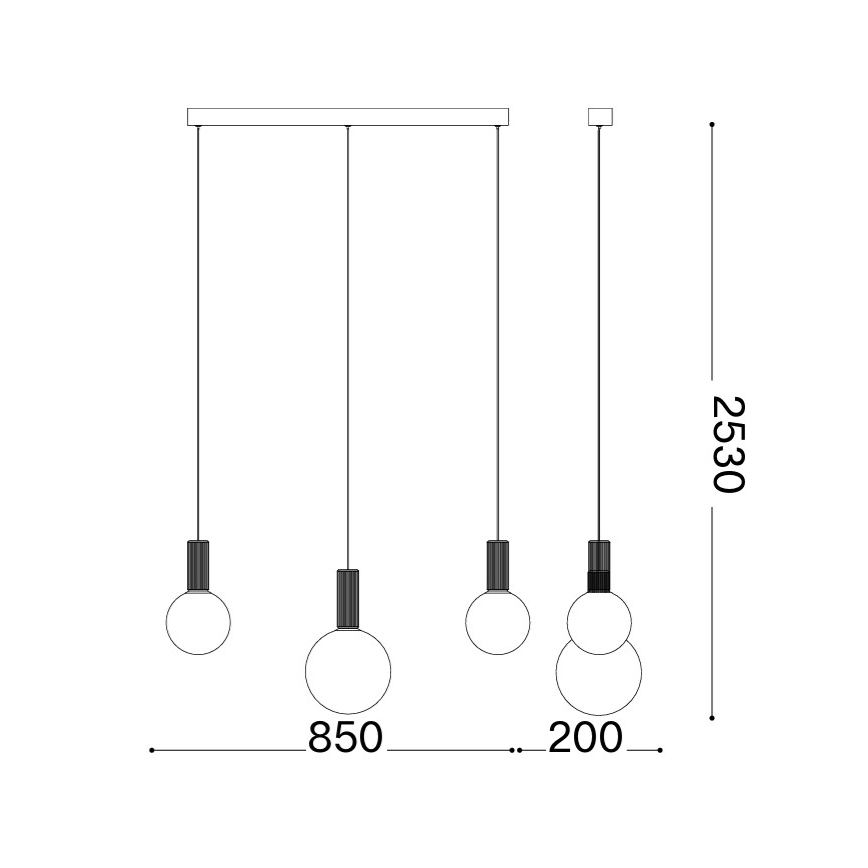 Ideal Lux - LED-hanglamp aan kabel ODEON LED/20W/230V CRI 90 beige/wit