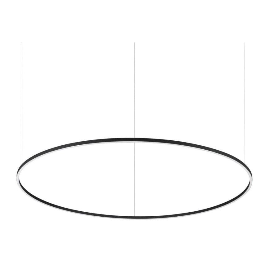 Ideal Lux - ORACLE SLIM LED dimbare hanglamp met kabel LED/77W/230V 3000K CRI 90 Ø 150 cm zwart