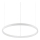 Ideal Lux - LED-hanglamp aan kabel ORACLE SLIM LED/29W/230V 4000K CRI 90 Ø 50 cm wit