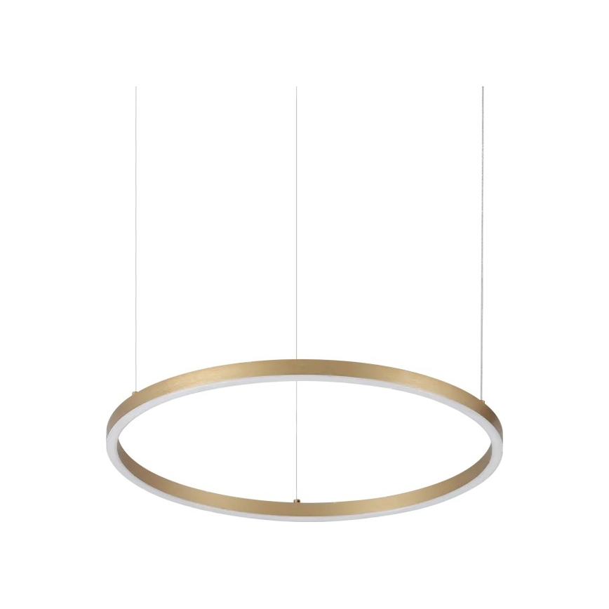 Ideal Lux - LED hanglamp met kabel ORACLE SLIM LED/29W/230V 3000K CRI 90 Ø 50 cm goudkleurig
