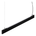 Ideal Lux - LED hanglamp aan kabel STEEL LED/29W/230V 3000K CRI 90 120 cm zwart