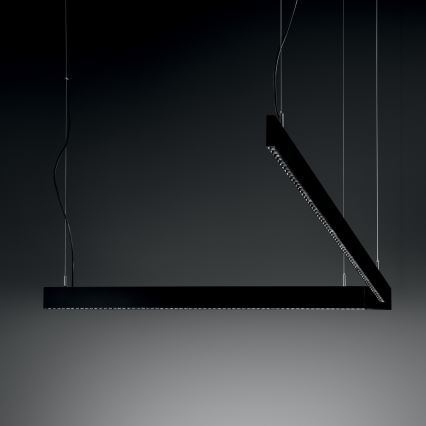 Ideal Lux - LED-hanglamp met kabel STEEL LED/29W/230V 3000K CRI 90 120 cm zwart