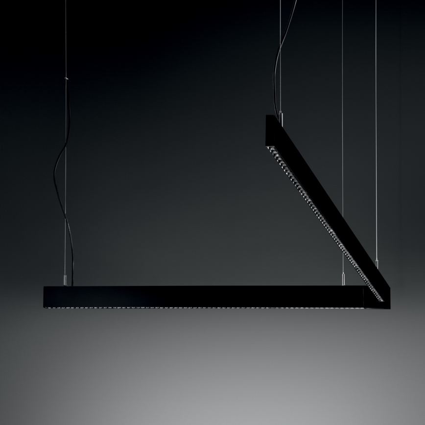 Ideal Lux - LED-hanglamp met kabel STEEL LED/29W/230V 3000K CRI 90 120 cm zwart
