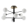 Ideal Lux - LED Hanglamp met vaste pendel COSMOPOLITAN 8xG9/3W/230V diameter 64 cm zwart