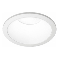 Ideal Lux - LED-inbouwarmatuur voor badkamer GAME TRIM LED/11W/230V 3000K CRI 90 Ø 8,5 cm IP65 wit