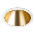 Ideal Lux - LED inbouwspot GAME TRIM LED/11W/230V 3000K CRI 90 Ø 8,5 cm IP40 goud/wit