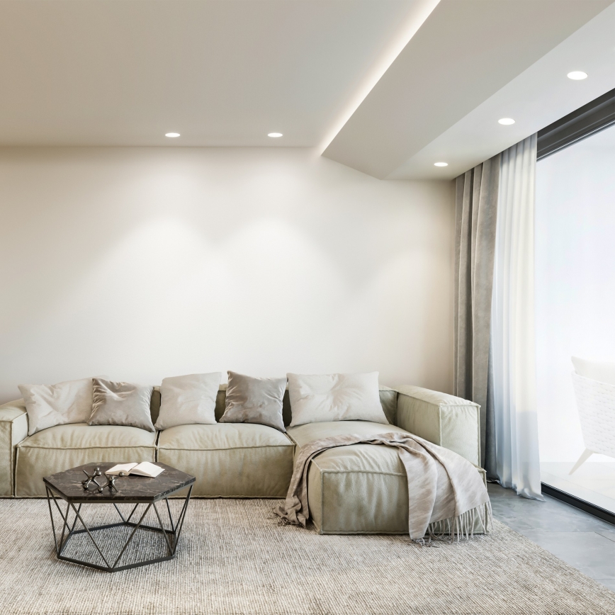 Ideal Lux - LED inbouwspot GAME TRIM LED/11W/230V 3000K CRI 90 Ø 8,5 cm IP40 wit