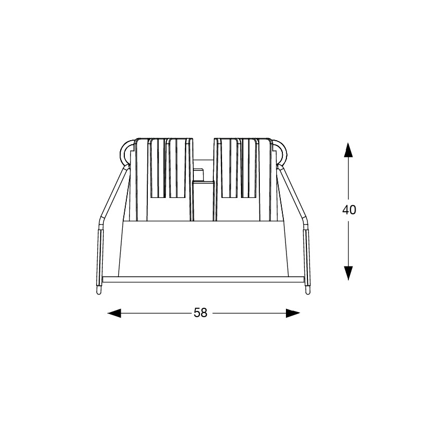 Ideal Lux - LED-inbouwspot GAME TRIM LED/5,5W/230V 3000K CRI 90 Ø 5,8 cm wit