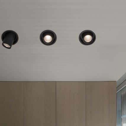 Ideal Lux - LED inbouwspot NOVA LED/20W/230V 4000K CRI 90 Ø 15,4 cm zwart