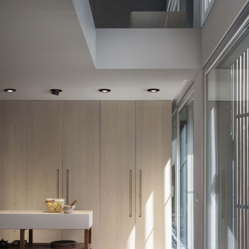 Ideal Lux - LED inbouwspot NOVA LED/12W/230V 3000K CRI 90 Ø 10 cm zwart