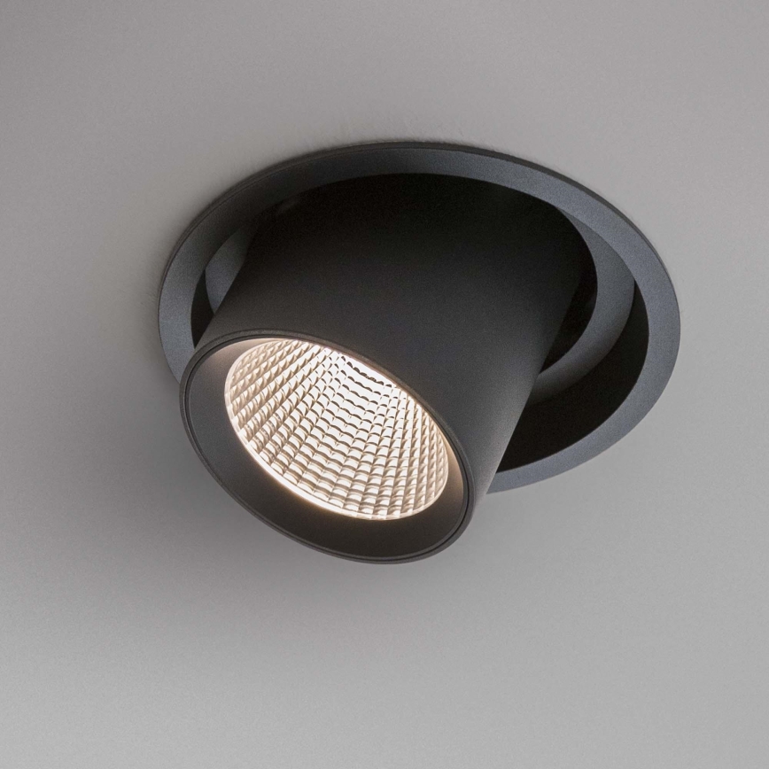 Ideal Lux - LED-inbouwspot NOVA LED/30W/230V 3000K CRI 90 Ø 15,4 cm zwart