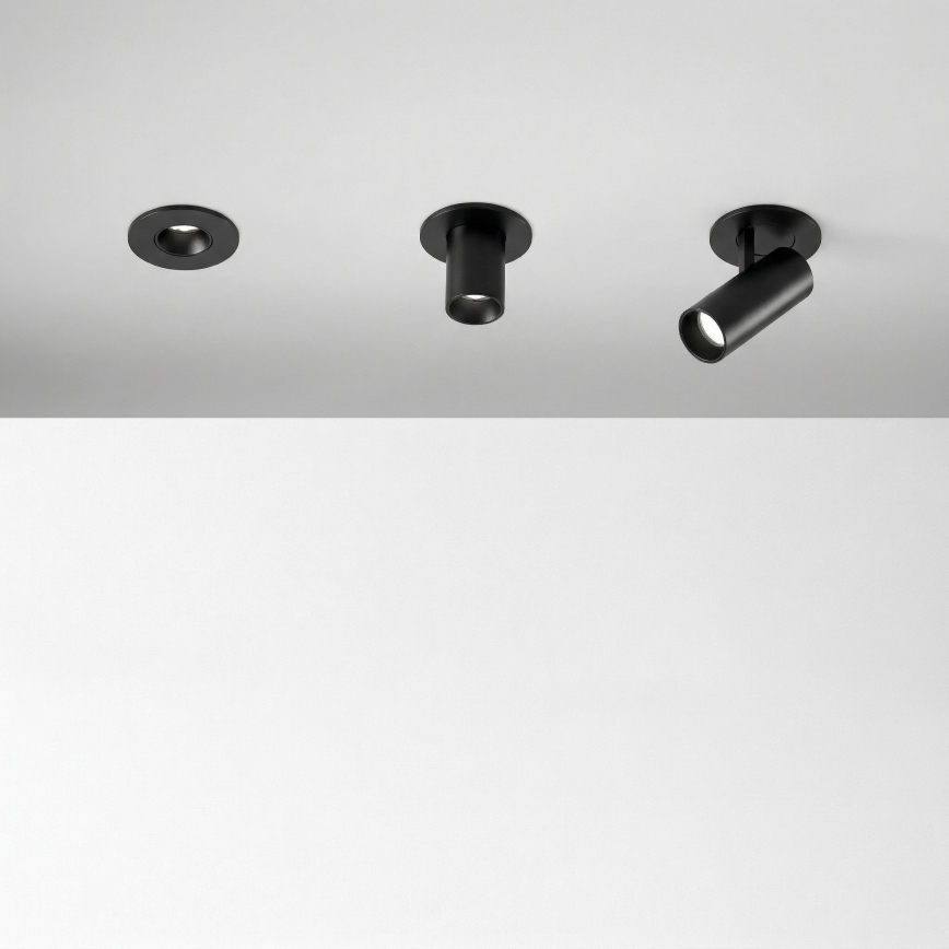 Ideal Lux - LED-inbouwspot NOVA LED/6W/230V 3000K CRI 90 Ø 6,8 cm zwart