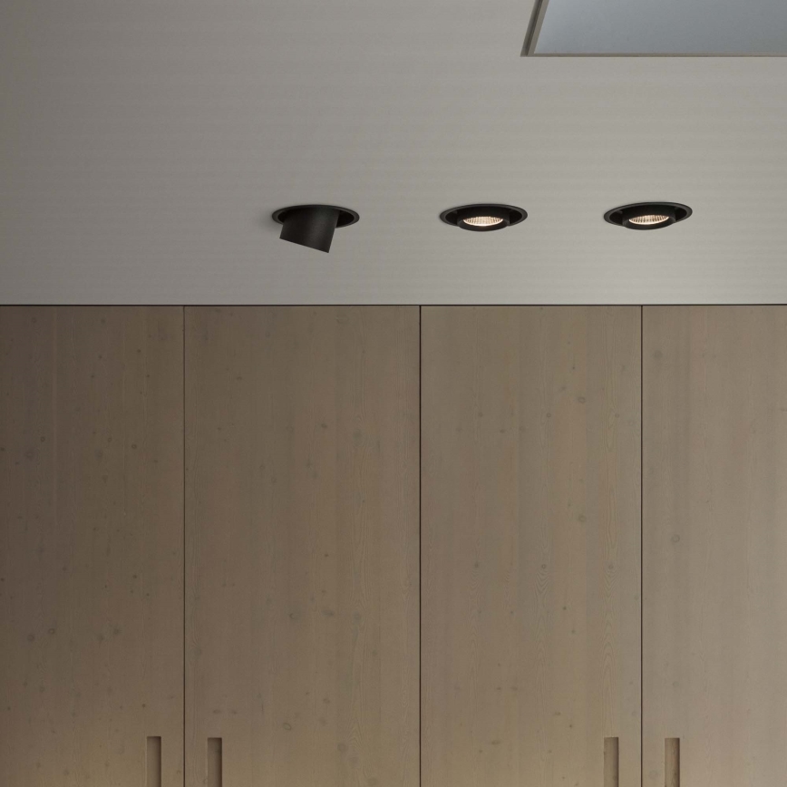 Ideal Lux - LED-inbouwspot NOVA LED/6W/230V 3000K CRI 90 Ø 6,8 cm zwart