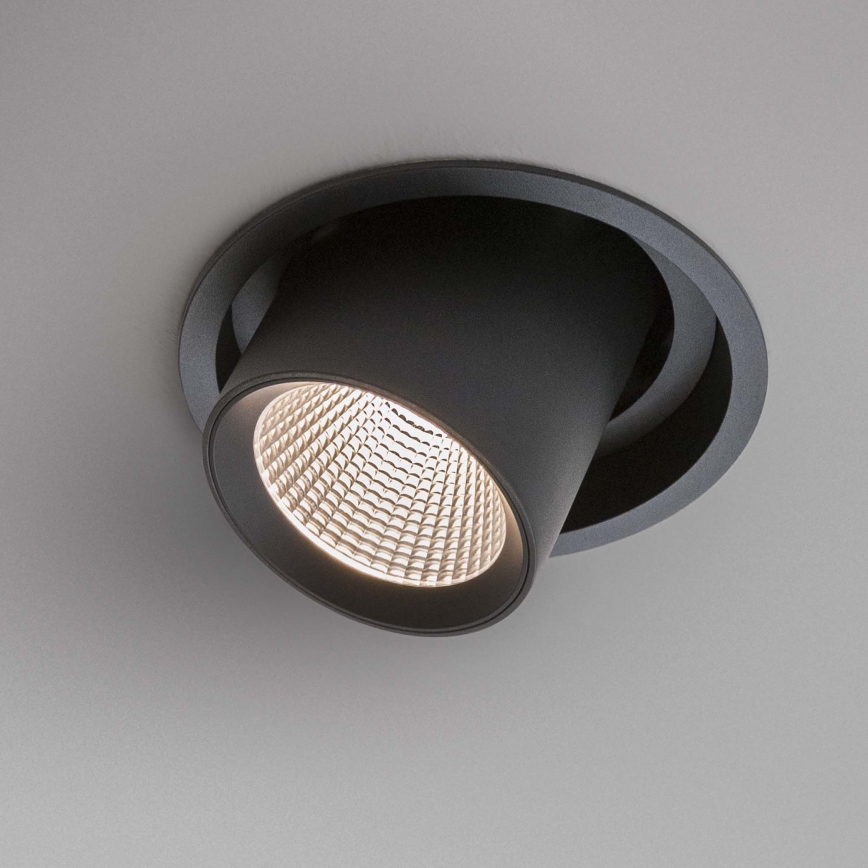 Ideal Lux - LED-inbouwspot NOVA LED/6W/230V 3000K CRI 90 Ø 6,8 cm zwart