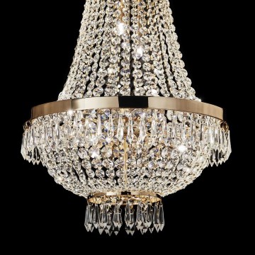 Ideal Lux - LED Kristallen hanglamp aan een ketting CAESAR 12xG9/3W/230V