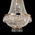 Ideal Lux - LED-kristallen kroonluchter aan ketting CAESAR 12xG9/3W/230V Ø 55 cm goud