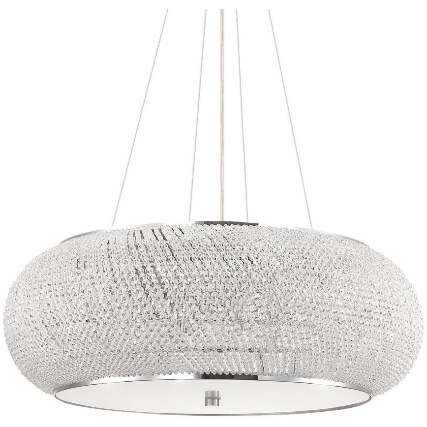 Ideal Lux - LED-kristallen kroonluchter aan kabel PASHA 14xE14/40W/230V Ø 65 cm glanzend chroom