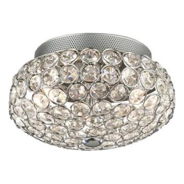 Ideal Lux - LED Kristallen plafondlamp KING 3xG9/3W/230V diameter 25,5 cm glanzend chroom