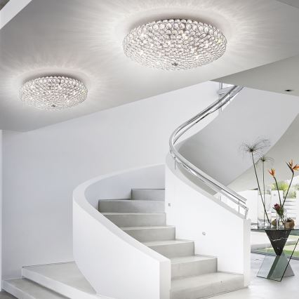 Ideal Lux - LED Kristallen plafondlamp KING 5xG9/3W/230V diameter 38 cm glanzend chroom