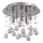 Ideal Lux - LED Kristallen plafondlamp MOONLIGHT 5xG9/3W/230V diameter 26 cm glanzend chroom