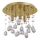 Ideal Lux - LED Kristallen plafondlamp MOONLIGHT 5xG9/3W/230V diameter 26 cm goud