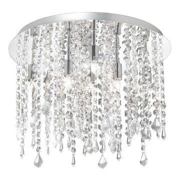 Ideal Lux - LED Kristallen plafondlamp ROYAL 8xG9/3W/230V diameter 40 cm glanzend chroom