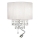 Ideal Lux - LED kristallen wandlamp OPERA 2xE14/40W/230V + LED/1W wit