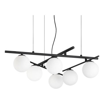 Ideal Lux - LED-kroonluchter aan kabel ATLAS 6xG9/3W/230V zwart