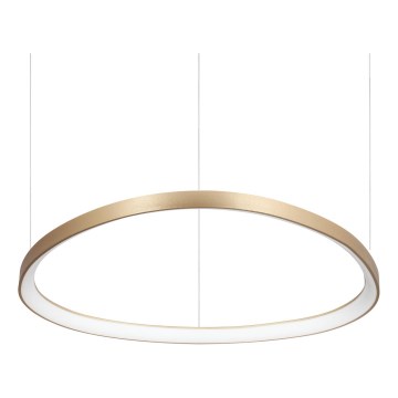 Ideal Lux - LED-kroonluchter aan kabel GEMINI LED/56W/230V 4000K Ø 81 cm CRI 90 messing