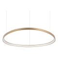 Ideal Lux - LED-kroonluchter aan kabel GEMINI LED/78W/230V 2700K Ø 105 cm CRI 90 messing
