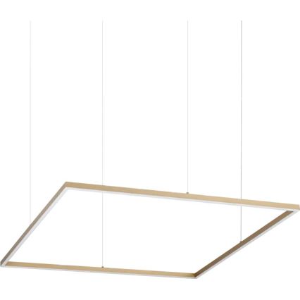 Ideal Lux - LED-kroonluchter aan kabel ORACLE SLIM LED/53W/230V 3000K CRI 90 90x90 cm goud