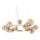 Ideal Lux - LED-kroonluchter aan kabel PERLAGE 14xG9/3W/230V Ø 85 cm goud/rookbeige