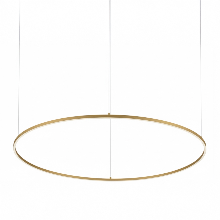 Ideal Lux - LED-kroonluchter met kabel ORACLE SLIM LED/83W/230V 4000K Ø 150 cm goud