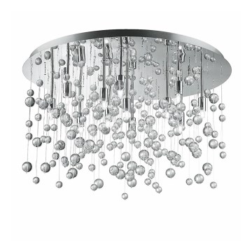Ideal Lux - LED-plafondlamp NEVE 12xG9/3W/230V Ø 63 cm glanzend chroom
