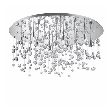 Ideal Lux - LED-plafondlamp NEVE 15xG9/3W/230V Ø 80 cm glanzend chroom