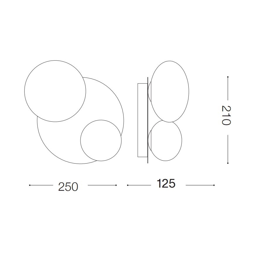 Ideal Lux - LED Plafondlamp NINFEA 2xG9/3W/230V wit