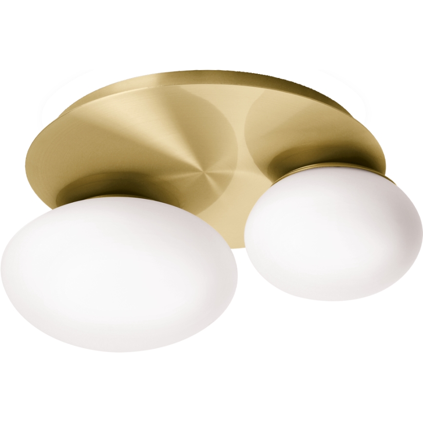 Ideal Lux - LED Plafondlamp NINFEA 2xGX53/9W/230V goud