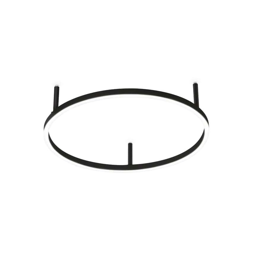 Ideal Lux - LED-plafondlamp ORACLE SLIM 29W/230V 3000K CRI 90 Ø50 cm zwart